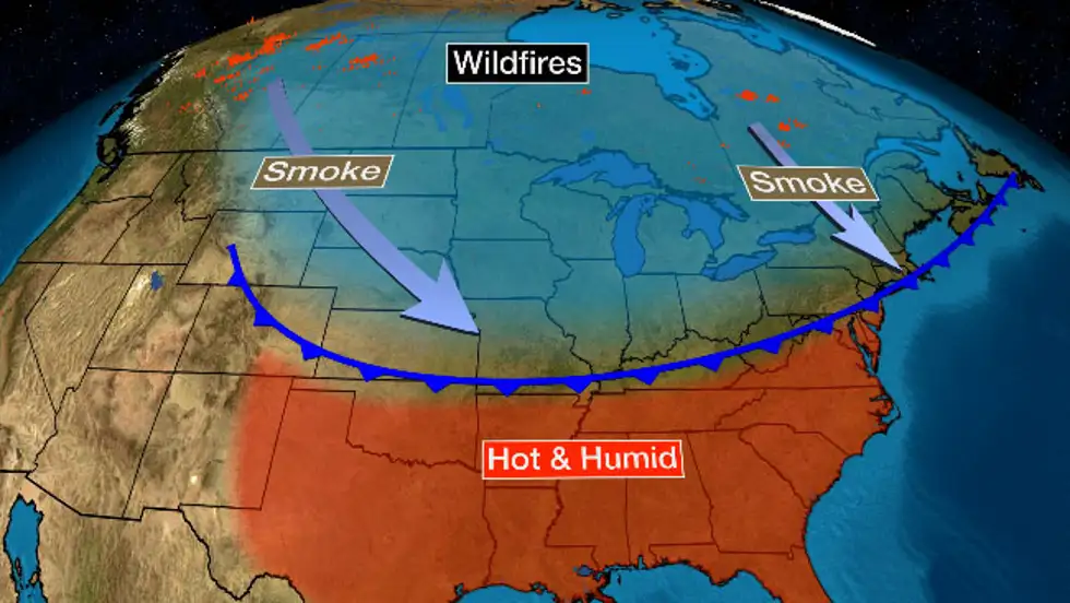 A picture of the globe explaining Wildfire Season